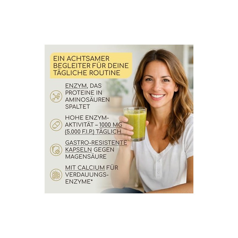 Bromelain High Dosage, 1000 mg (2500 GDU) per Day, 150