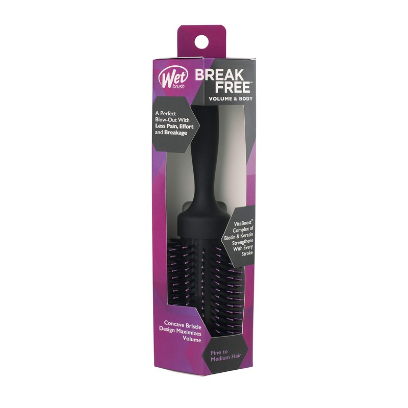 WetBrush Volume Round Brush, Detangles Hair Without Breaking, Ergonomically Designed