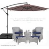 GLDDFDG 10ft 8 Ribs Patio Umbrella Canopy, Taupe, Heavy-Duty Polyester