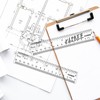 Plastic Rulers, 6 Inch Ruler, Clear Measuring Tool for Student