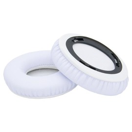 Ersatz Ohrpolster für Beats Dr. DRE Solo HD Wired/Solo 1.0 Wired Kopfhörer von MMOBIEL - Protein PU Kopfhörer Ohrpolster – Kopfhörer Ersatzpolster - Weiß