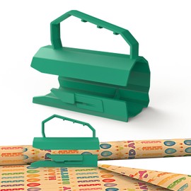 Geschenkpapier Schneider für Rollen, Austauschbarer Geschenkpapier Schneider, Geschenkpapier Schneider für Weihnachten, Geschenkpapier Rollenschneider, für Weihnachten Geburtstag Geschenkpapier(B)