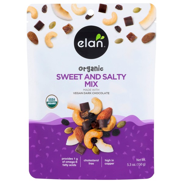 Elan Organic Sweet & Salty Mix, Non-GMO, Gluten-Free, Vegan, Kosher,
