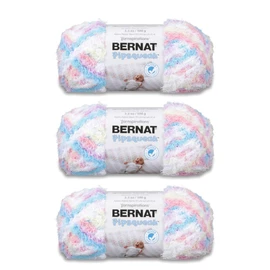 Bernat Pipsqueak Sittin Pretty Yarn - 3 Pack of 100g/3.5oz - Polyester - 5 Bulky - 101 Yards - Knitting, Crocheting & Crafts