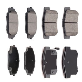 AUTOMUTO 8PCS Front & Rear Ceramic Disc Brake Pads Set D537 D829 For Acura CSX 2007-2010,For Acura RSX 2002-2006,For Honda Civic 2006-2011,For Honda S2000 2000-2009