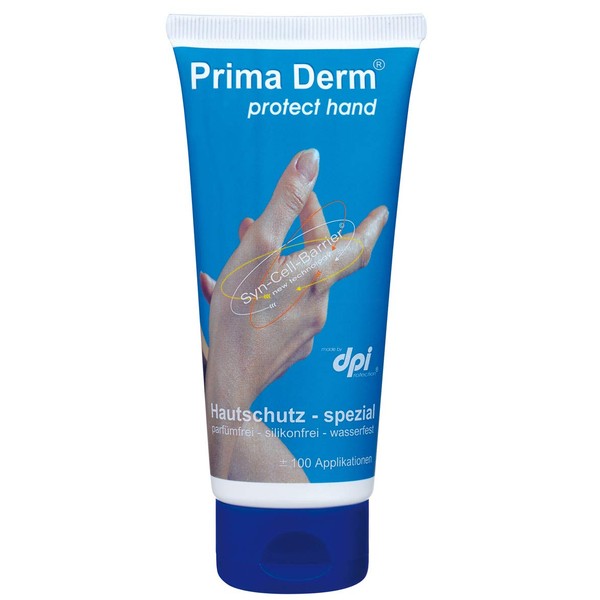 Prima Derm Skin Cream Protect Hand Premium Hand Cream 100ml Tube, Special Skin Protection Cream for Dry and Cracked Skin