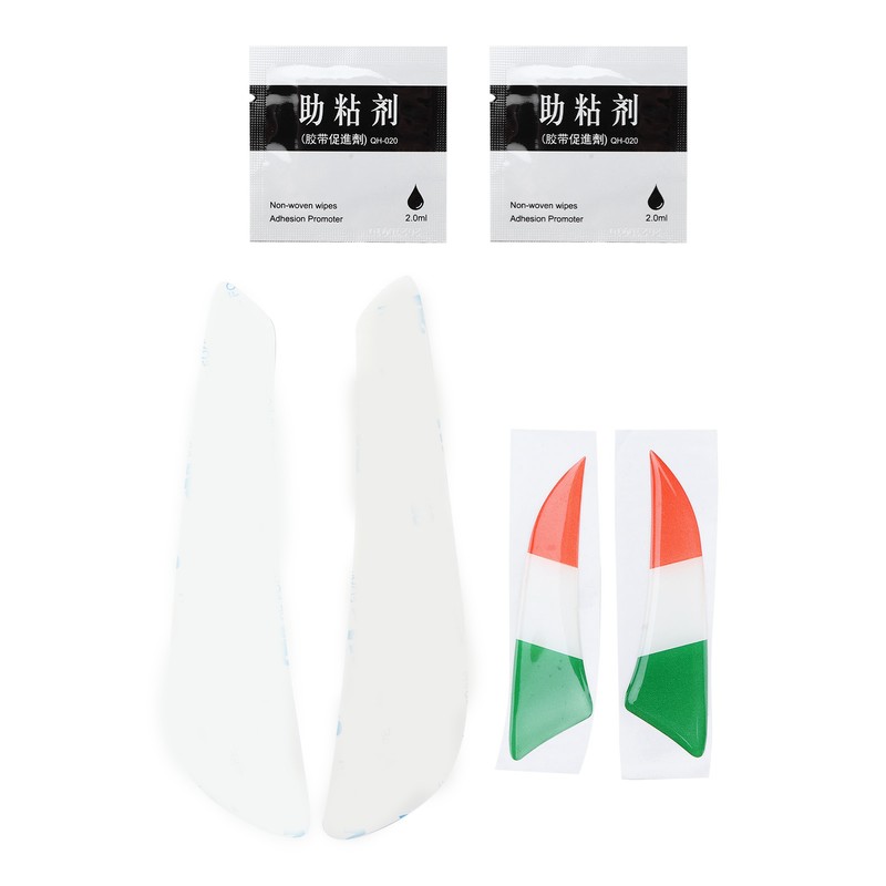 1 Pair Motorcycle Front Winglet Aerodynamic Wing Universal Black Replacement