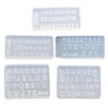 3D Letters and Numbers Nail Art Mold Silicone Combination Decorative
