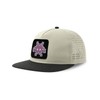 Alien Monster Emoji Streetwear Hat with Flat Visor Embroidered Patch