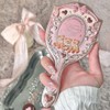 9th Anniversary Paddle Brush, Pink Sweetie Bear-Themed Hair Brush with