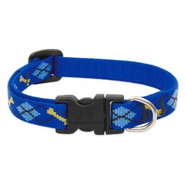 LupinePet Originals 1/2" Dapper Dog 6-9" Adjustable Collar for Extra Small Dogs