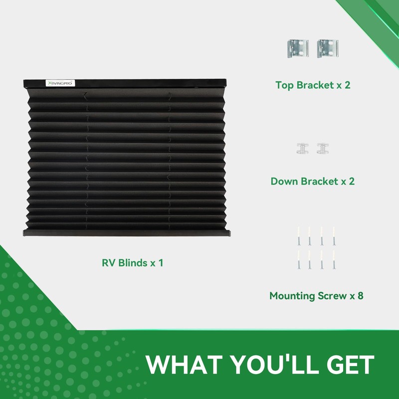 RVINGPRO RV Blinds for Camper Windows, Camper Replacement Blinds, Privacy