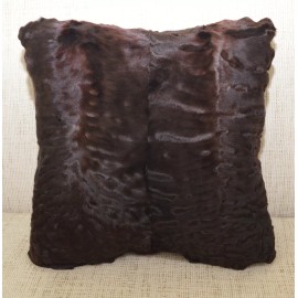furz11 Real Persian Karakul Lamb Fur pillow