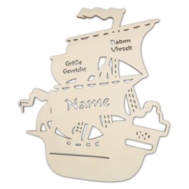 Pirate Gifts for Children Lamp Pirate Ship with Name Pirate Room Accessories Boy Room Birthday Christmas