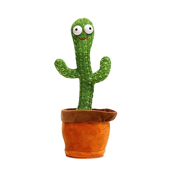 TOMMYFIELD Cactus Toy, Moving, Sing, Dance, Light, Recording, Voice, Talk,