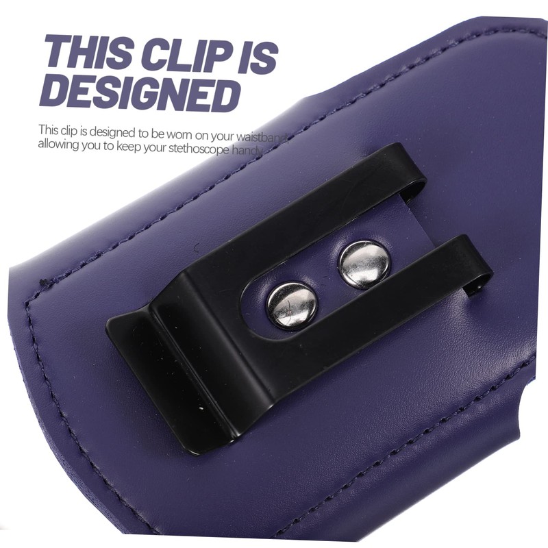 Gatuida Stethoscope Clip Pu Leather Holder Stethoscope Tape for Nurses