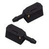 Polcatay 2 PCS Front Windshield Wiper Nozzle, 4-way 360-degree Wide-angle