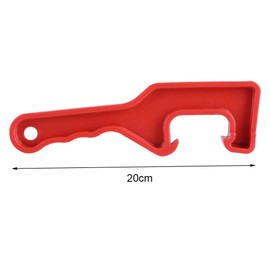 Plastic Bucket Lid Opener, Manual Plastic Paint Can Opener Wrench Home Garage Office Lid Opener Tool(red)