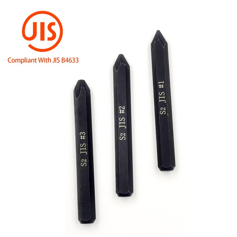 JIS B4633 Impact Screwdriver Bits For Impact Driver, 5/16" Hex