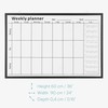 Navaris Weekly Planner White Board - 24" x 36" Magnetic