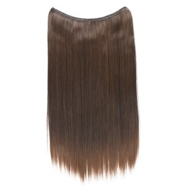 Prettyshop E106, 1 Weft Extension, 50 cm, with Elastic Band, Hair Extension, Hairpiece, Straight, Brown Mix