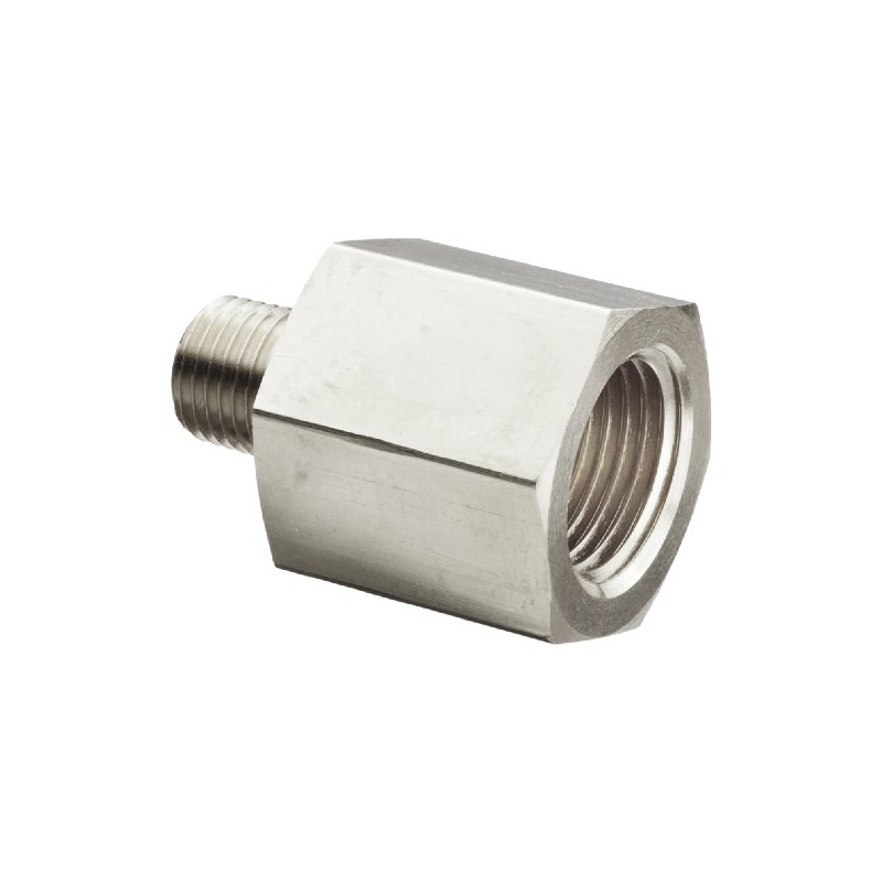 Alemite 51942 Adapter, 1/4"-28 SAE-LT Taper Thread(m) x 1/8" Female
