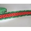 Green and Red Christmas 7/8 inch Grosgrain Ribbon