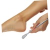 Healeved Stainless Steel Double- Foot File for Heel Exfoliation Manual