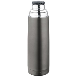 Isosteel Duo 9900DAT Top 0 75 Litre Stainless Steel Vacuum Flask, Titan/Grey, 8.2 x 7.7 x 30.4 cm
