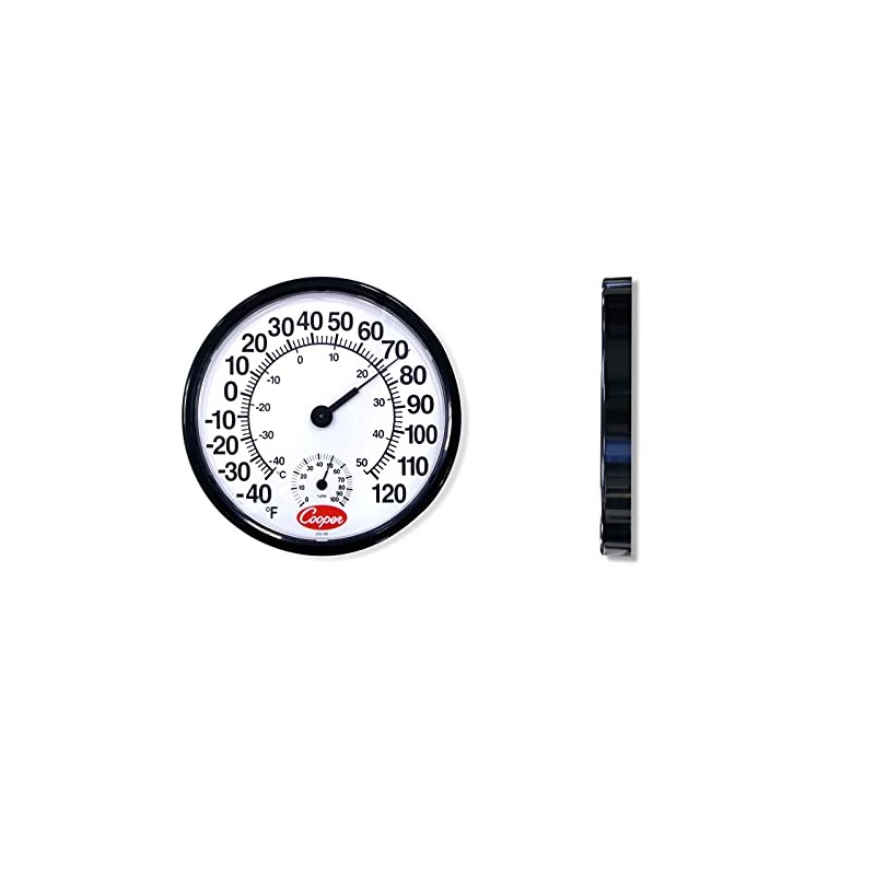 Cooper-Atkins 212-150-8 Analog Hygrometer, -40°F to 120°F Temperature Range, 12"
