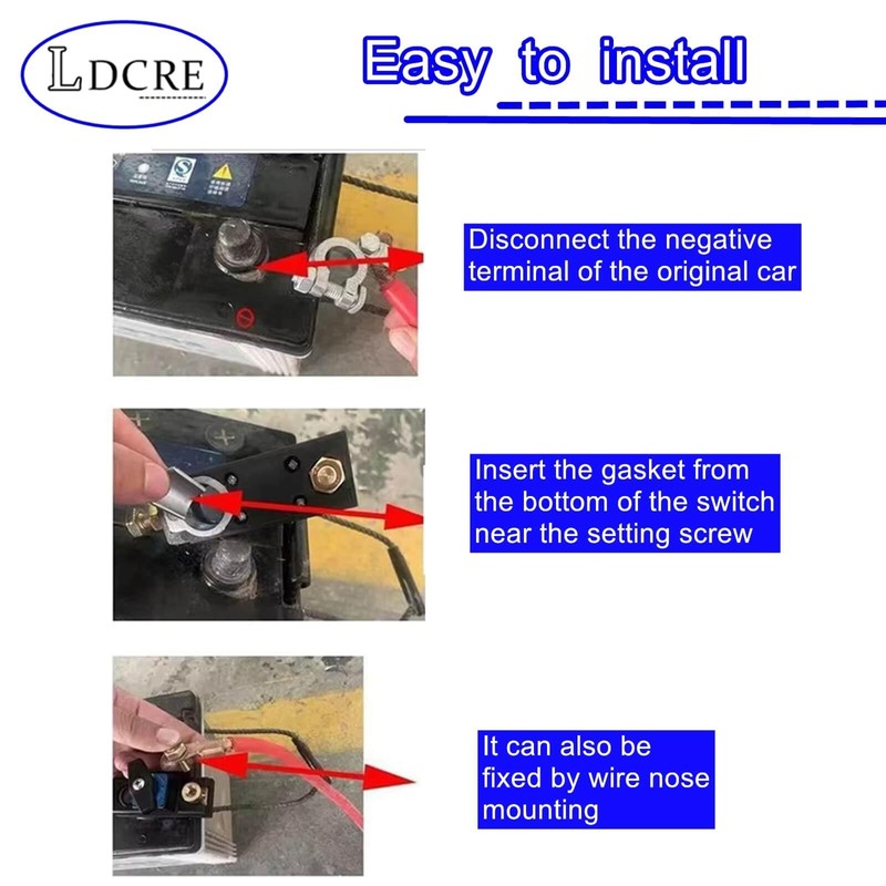 Battery Disconnect Switch 12v, Power Cut Isolator Kill Switchs for