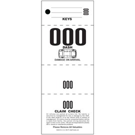 4-Part Valet Parking Tickets, 1000 Count, White 110lb Card Stock with Car Diagram, Pre-Numbered 000-999