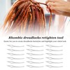18pcs Rhombic Dreadlocks Interlocking Tool Alloy Dreadlocks Tightening Tool Accessories