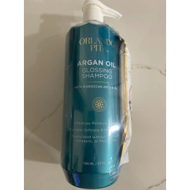 ORLANDO Pita Argan Oil Shampoo 27 oz With Deep Moisture Hair Sheet Mask Dou Set