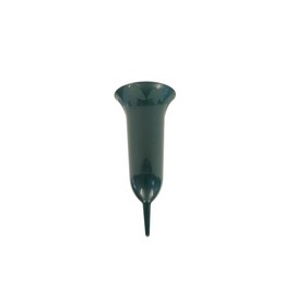 greemotion Grave Vase with Spike - Cemetery Flower Holder 37 cm in Green - Grave Vase Insert - Memorial Vase - Cemetery Vases with Spike - Grave Vase Outdoor - Grave Flower Vase - Vase