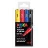 UNI Posca PC1M Extra Thin Tapered Tip Case with 4