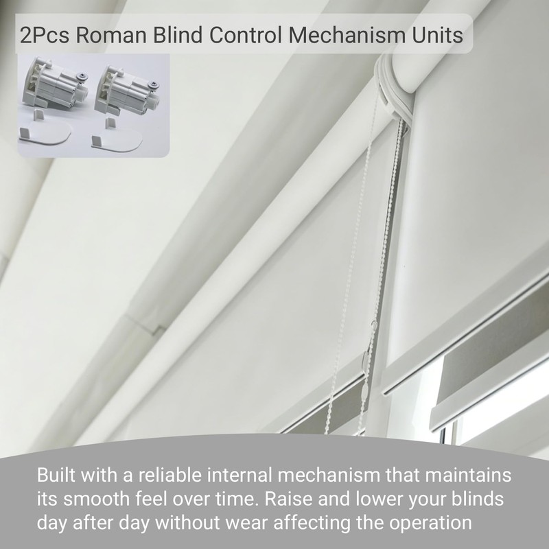Truvofitix 2Pcs Roman Blind Control Mechanism Units Heavy Duty, 2