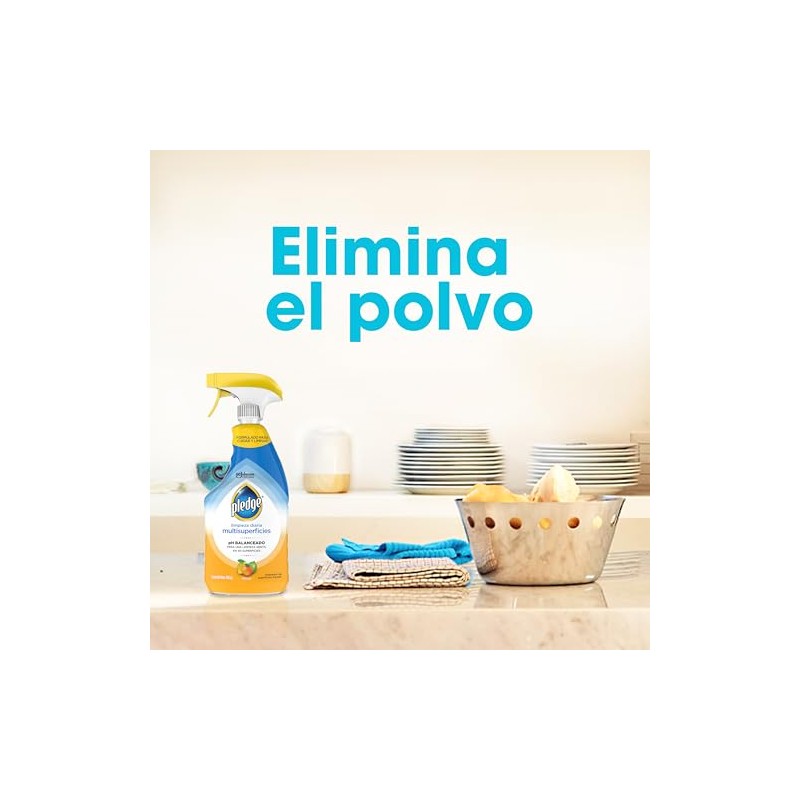 Pledge Limpiador Multiusos, Aroma Cítrico, Repuesto 500ml