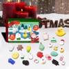 Christmas Advent Calendar 24 Day Countdown Calendar Silicone Toy Gift