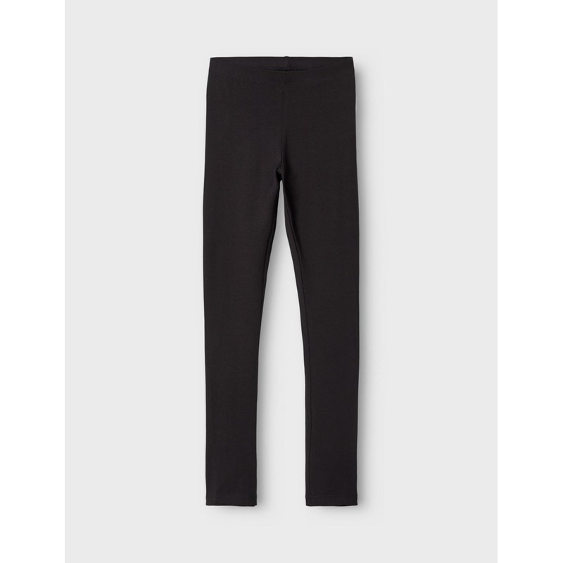 NAME IT Girls' Basic Leggings Organic Cotton Black 140
