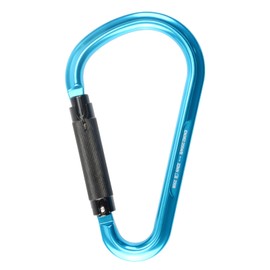 S.E.PEAK 22kN Auto Locking Ladder Hook, Professional Heavy Duty Lightweight Carabiner for Outdoor Tower Climbing, Aerial Work, Rescue, Large D Ring Clip w/Huge Opening Gate/5000lbs, CE Certified