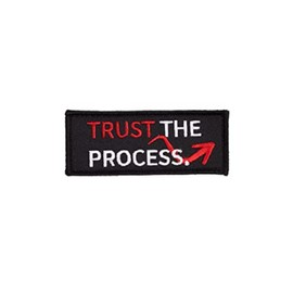 Elitex Training Embroidered Velcro Patch - Trust the Process - Patch for Backpacks and Vests Cross Training and Gym