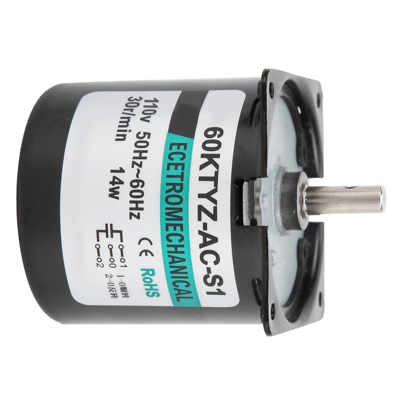 AC Synchronous Motor 14W Permanent Magnet Low Speed 2‑Way High