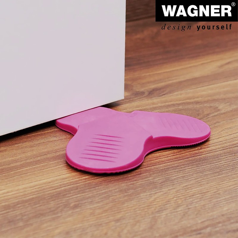 WAGNER 3STOP COLOR PINK Floor Door Stop, Diameter 108 x