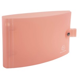 Exacompta - Ref. 52170E - Semi-rigid PP binder for index cards - 2 round rings 30 mm diameter - 30 mm spine - External dimensions: 26.5 x 16cm - 5 random colors