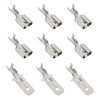YINETTECH 50pcs 6.35 mm Crimp Flat Plug Socket 1.0-2.5mm² Spade