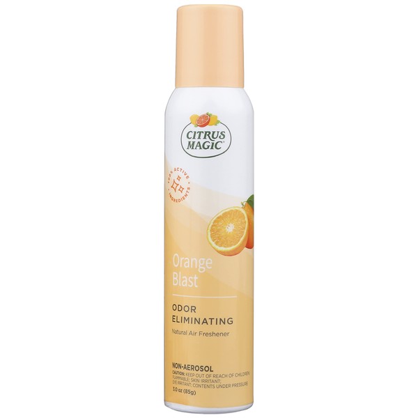 Citrus Magic Natural Odor Eliminating Air Freshener Spray, Fresh Orange, 3-Ounce, 3 Fl Oz (Pack of 1), 3 Ounce