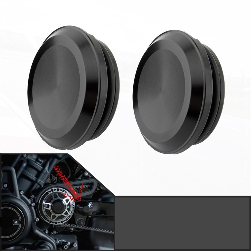 ByoBLu Motorcycle Swingarm Pivot Bolt Covers Compatible with Harley Nightster