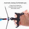 Aluminum Alloy Archery Bow Release Aid 3 Finger Thumb Caliper