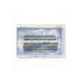 BOROLA 3 in 1 False Eyelashes Mix Set - Bottom Lashes + A Line + Fishtail, J Curls & C Curls, 0.07mm Extra Fine, 6mm & 9-11mm Length Mix DIY Cluster Type for Daily Work and Party (Black)